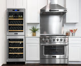 KUCHT Professional 36 in. 5.2 cu. ft. Propane Gas Range with Sealed Burners and Convection Oven in Stainless Steel