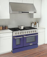 KUCHT Professional 48 in. 6.7 cu. ft. Natural Gas Range with Sealed Burners, Griddle/Grill and Two Ovens - One Convection - in Stainless Steel