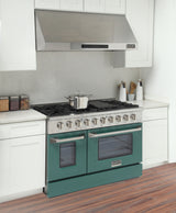 KUCHT Professional 48 in. 6.7 cu. ft. Propane Gas Range with Sealed Burners, Griddle/Grill and Two Ovens - One Convection - in Stainless Steel