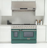 KUCHT Professional 48 in. 6.7 cu. ft. Natural Gas Range with Sealed Burners, Griddle/Grill and Two Ovens - One Convection - in Stainless Steel