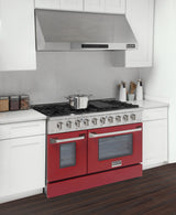 KUCHT Professional 48 in. 6.7 cu. ft. Dual Fuel Range for Natural Gas with Sealed Burners Griddle Grill and Two Ovens One Convection in Stainless Steel