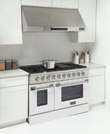KUCHT Professional 48 in. 6.7 cu. ft. Propane Gas Range with Sealed Burners, Griddle/Grill and Two Ovens - One Convection - in Stainless Steel