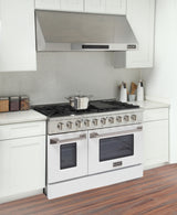 KUCHT Professional 48 in. 6.7 cu. ft. Propane Gas Range with Sealed Burners, Griddle/Grill and Two Ovens - One Convection - in Stainless Steel