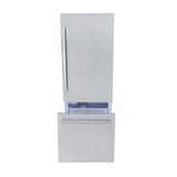 30 in. Width 16 cu. ft. Built In Bottom Freezer Refrigerator in Custom Panel Ready Counter Depth
