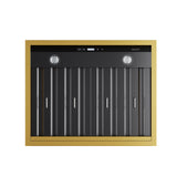 30 in. KUCHT 600 CFM Wall Mounted Range Hood in Titanium Stainless Steel with Gold Accents