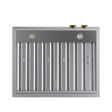 30 in. 900 1200 CFM Ducted Under Cabinet Range Hood in Stainless Steel with Gold Accents and Digital Controls