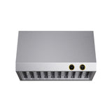 30 in. 900 1200 CFM Ducted Under Cabinet Range Hood in Stainless Steel with Gold Accents and Digital Controls