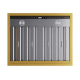 30 in. KUCHT 600 CFM Wall Mounted Range Hood in Stainless Steel with Gold Accents