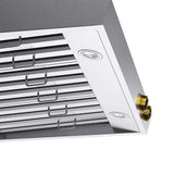 36 in. 900 1200 CFM Ducted Under Cabinet Range Hood in Stainless Steel with Gold Accents and Digital Controls
