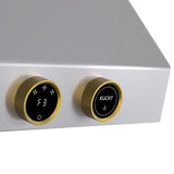 36 in. 900 1200 CFM Ducted Under Cabinet Range Hood in Stainless Steel with Gold Accents and Digital Controls