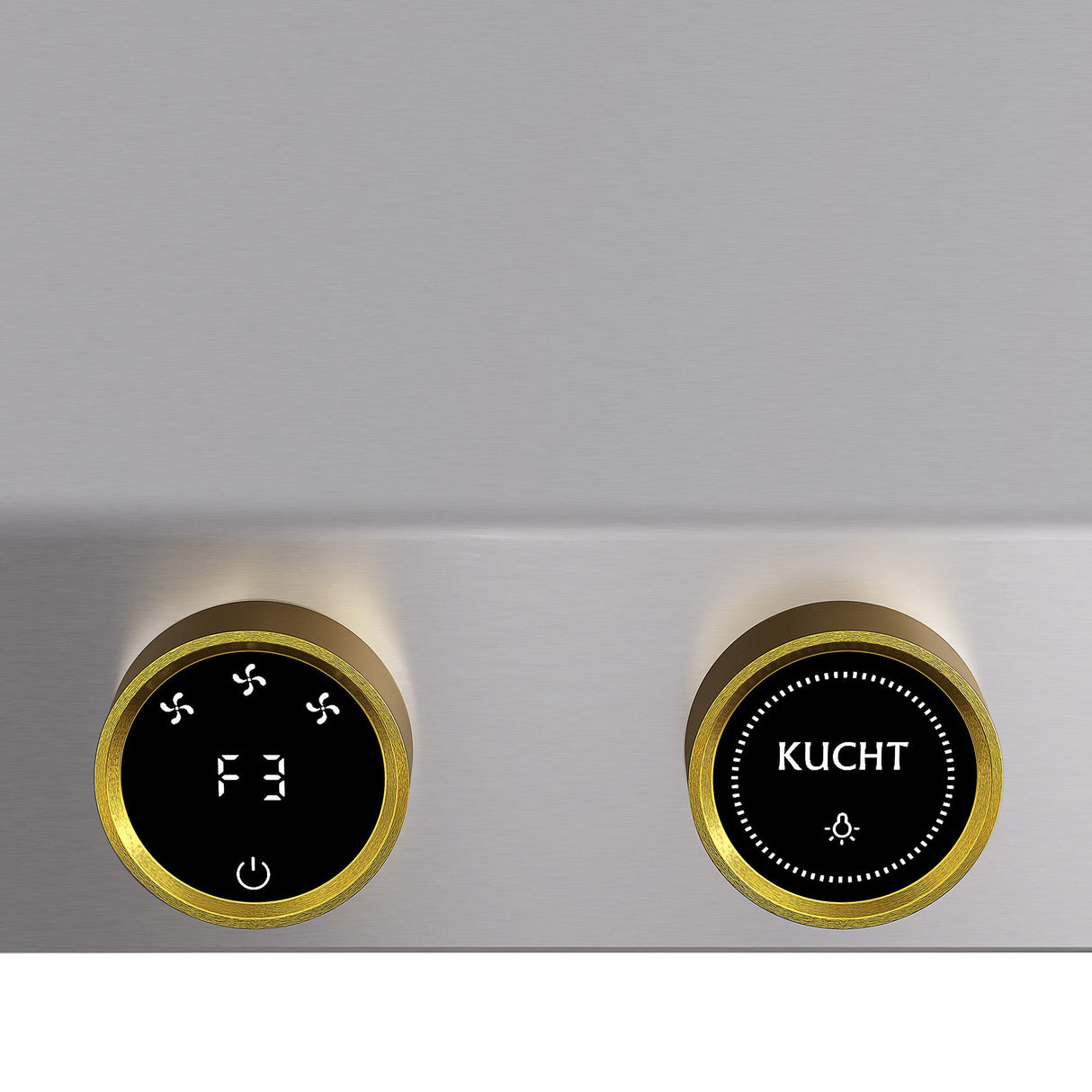 36 in. 900 1200 CFM Ducted Under Cabinet Range Hood in Stainless Steel with Gold Accents and Digital Controls