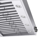 48 in. 900 1200 CFM Ducted Wall Mount Range Hood in Stainless Steel with Digital Controls