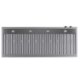 60 in. 900 1200 CFM Ducted Wall Mount Range Hood in Stainless Steel with Digital Controls