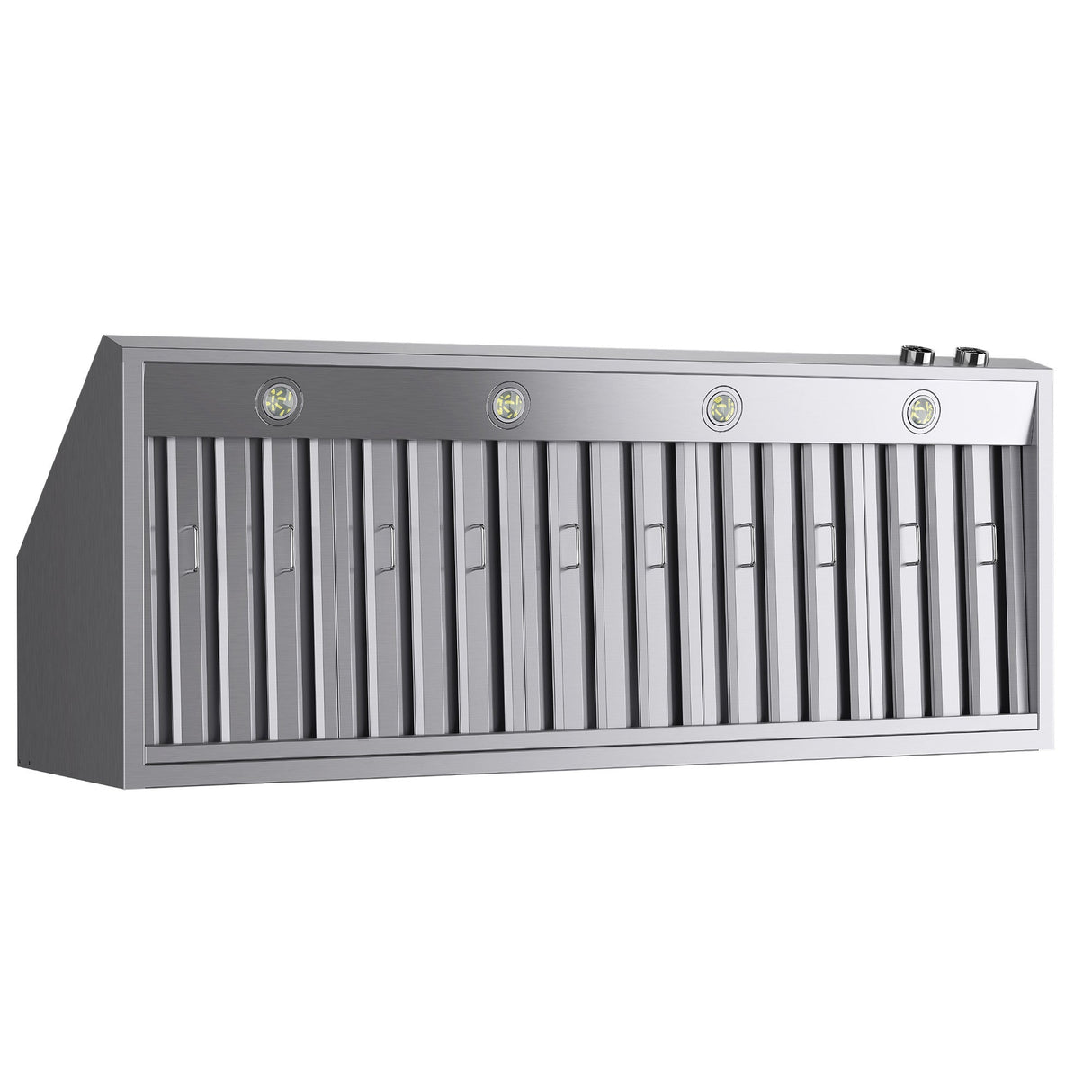 60 in. 900 1200 CFM Ducted Wall Mount Range Hood in Stainless Steel with Digital Controls