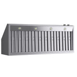 60 in. 900 1200 CFM Ducted Wall Mount Range Hood in Stainless Steel with Digital Controls