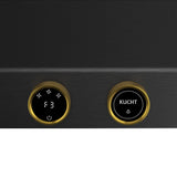 48 in. 900 1200 CFM Ducted Under Cabinet Range Hood in Titanium Stainless Steel with Gold Accents and Digital Controls