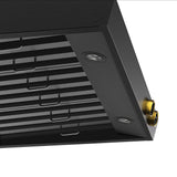 36 in. 900 1200 CFM Ducted Under Cabinet Range Hood in Titanium Stainless Steel with Gold Accents and Digital Controls