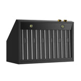 36 in. 900 1200 CFM Ducted Under Cabinet Range Hood in Titanium Stainless Steel with Gold Accents and Digital Controls