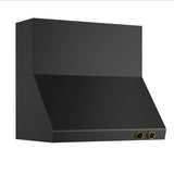 36 in. 900 1200 CFM Ducted Wall Mount Range Hood in Titanium Stainless Steel with Gold Accents and Digital Controls