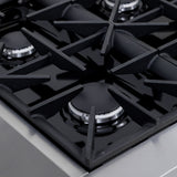 48 in. 6.7 cu. ft. 8 Burners Dual Fuel Range for Propane Gas in Stainless Steel with Kucht Horus Thermostat