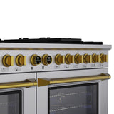 60 in. 8.4 cu. ft. 8 Burners Dual Fuel Range for Propane Gas in Stainless Steel with Kucht Horus Thermostat
