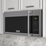 ZLINE 1.5 cu. ft. Over the Range Convection Microwave Oven in Stainless Steel with Traditional Handle and Sensor Cooking (MWO-OTR-H-30)