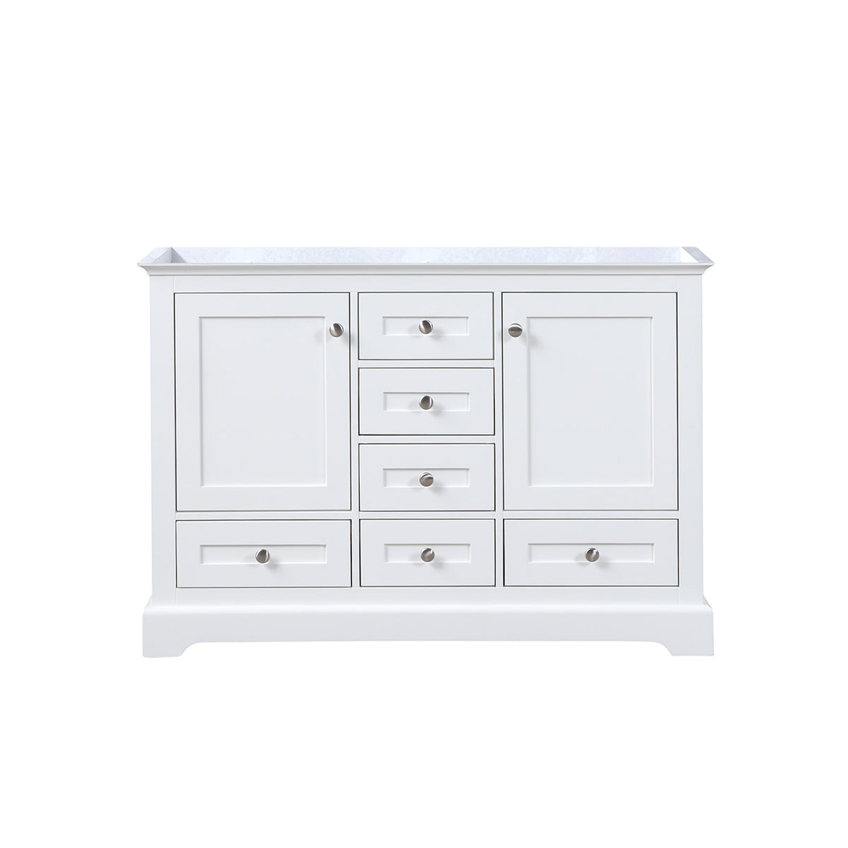 Dukes 48 in. W x 22 in. D White Double Bath Vanity