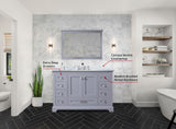 Dukes 48 in. W x 22 in. D Dark Grey Double Bath Vanity