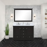 Dukes 48 in. W x 22 in. D Espresso Double Bath Vanity