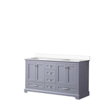 Dukes 60 in. Freestanding Bathroom Vanity with White Quartz Top, White Square Sink