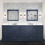 Dukes 60 in. Freestanding Bathroom Vanity with White Quartz Top, White Square Sink