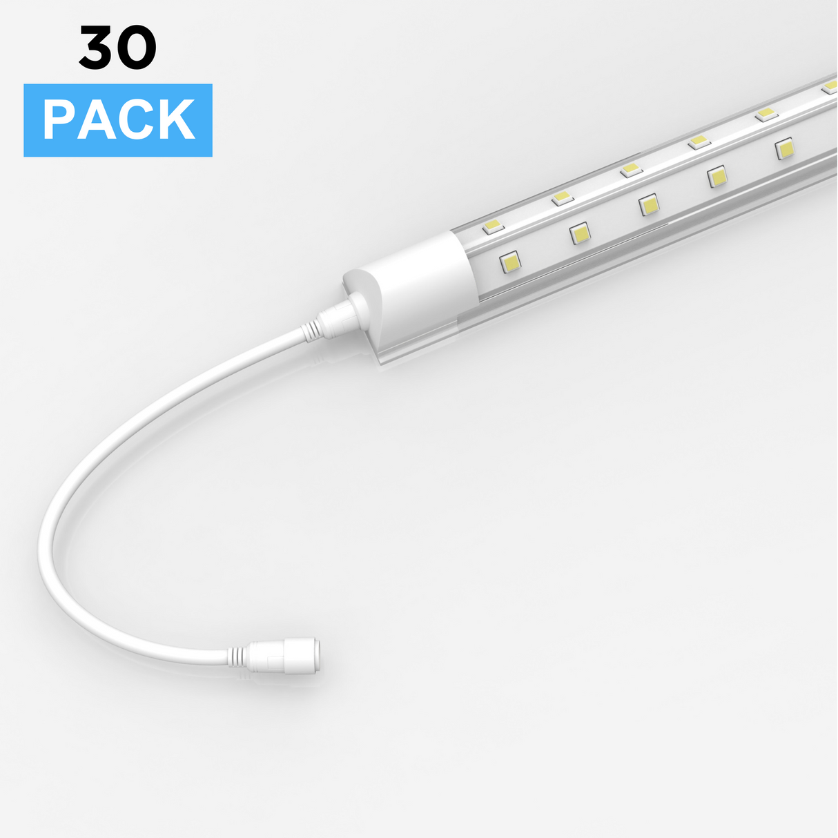 LED Tube Lights 4 Ft 22W - V Shape 2160 Lumens - 5000k Clear - Suitable For Cooler Doors Illumination