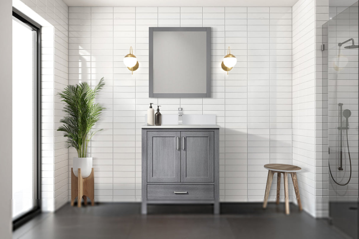Jacques 72 in. Freestanding Bathroom Vanity with White Quartz Top, White Square Sink