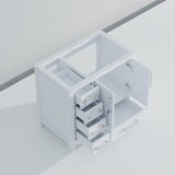 Jacques 36 in. W x 22 in. D Right Offset White Bath Vanity