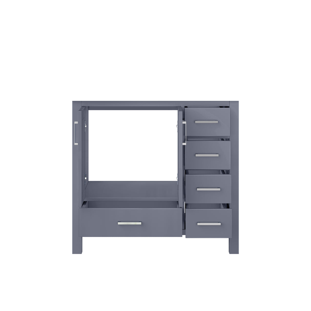 Jacques 36 in. W x 22 in. D Left Offset Dark Grey Bath Vanity