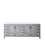 Jacques 72 in. Freestanding Bathroom Vanity with White Quartz Top, White Square Sink