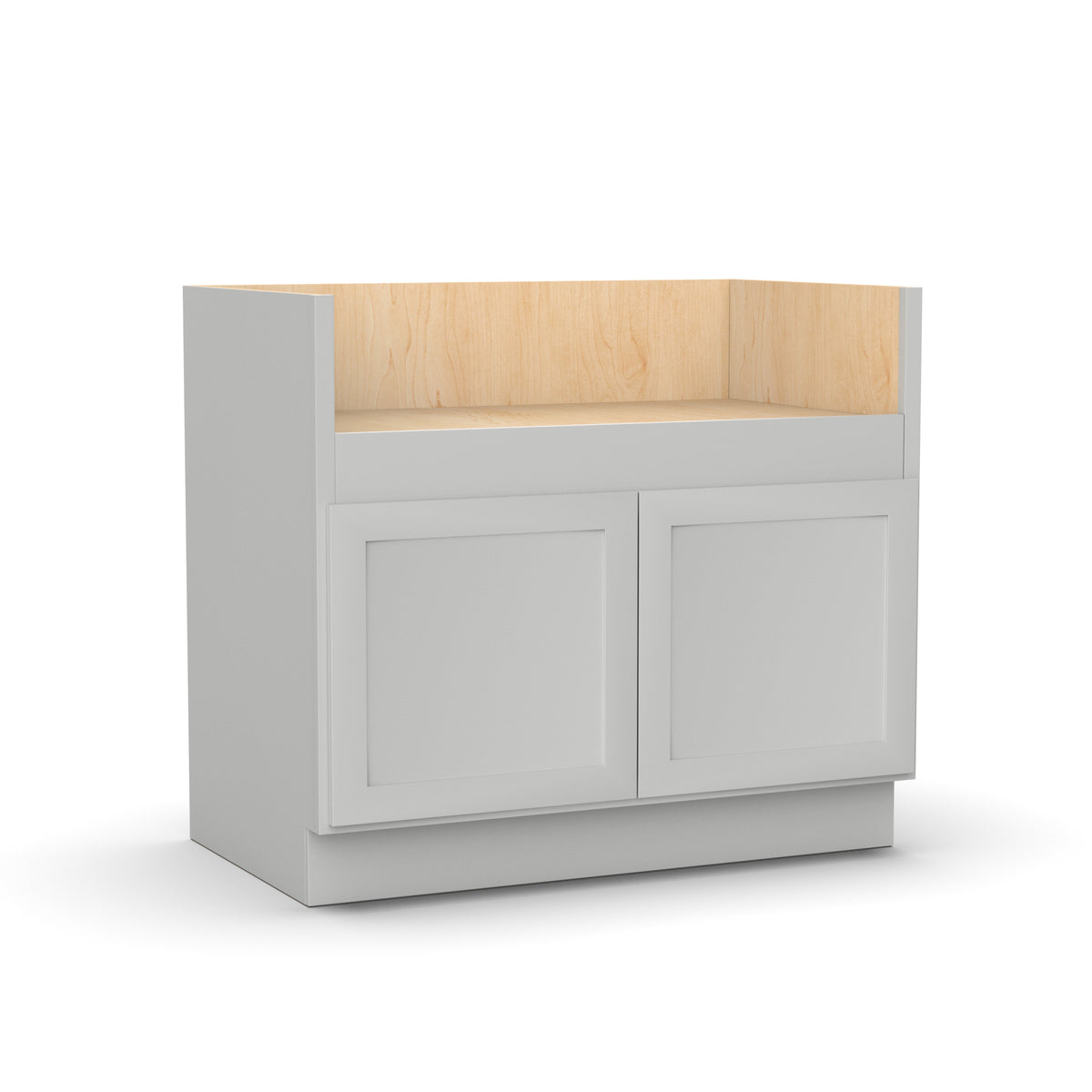 Liberty Shaker Ashen - 39 Inch Farm Sink Base Cabinet - 39" Width x 34.5" Height x 24" Depth
