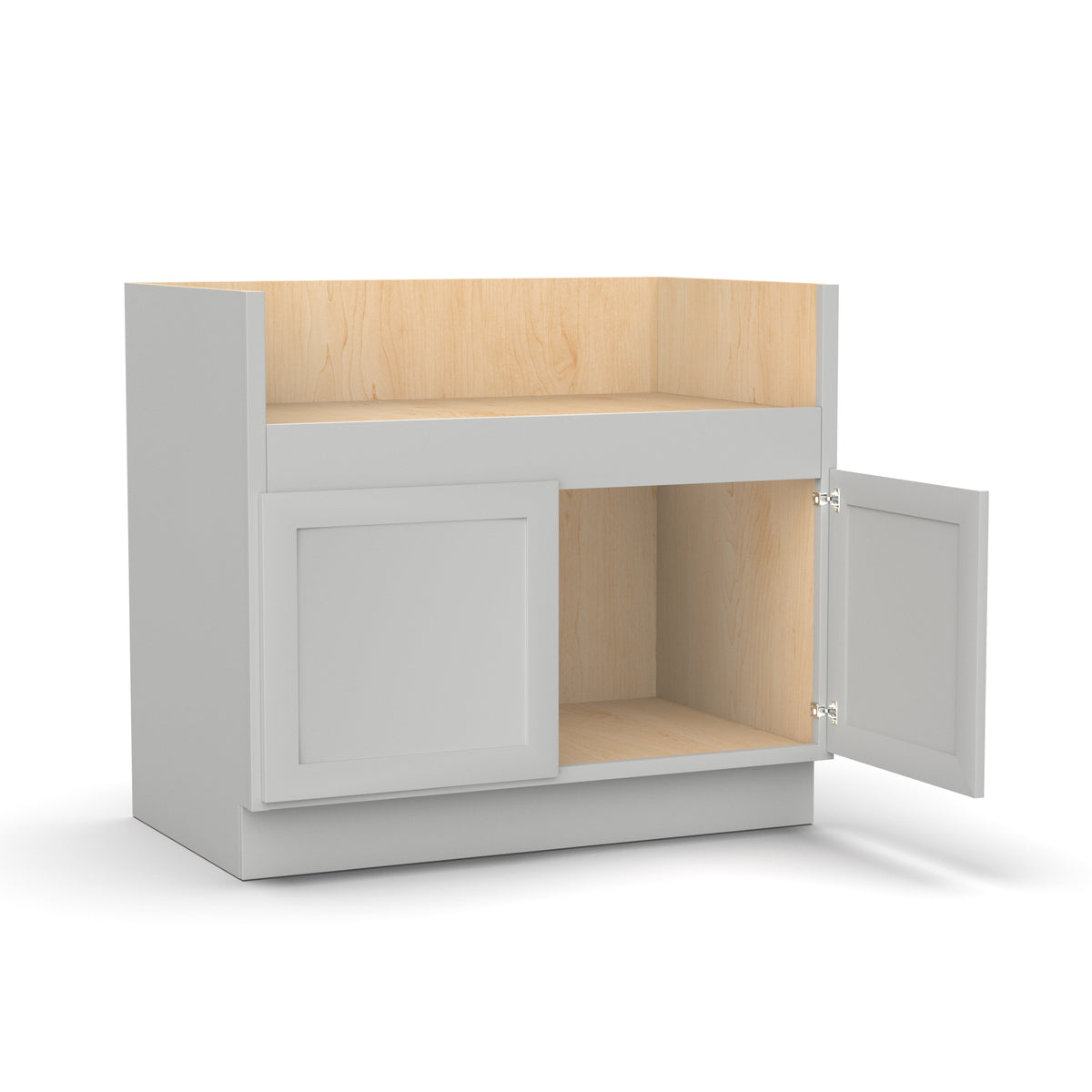 Liberty Shaker Ashen - 39 Inch Farm Sink Base Cabinet - 39" Width x 34.5" Height x 24" Depth