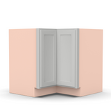 Liberty Shaker Ashen - 36 Inch Lazy Susan Base Cabinet - 36" Width x 34.5" Height x 24" Depth