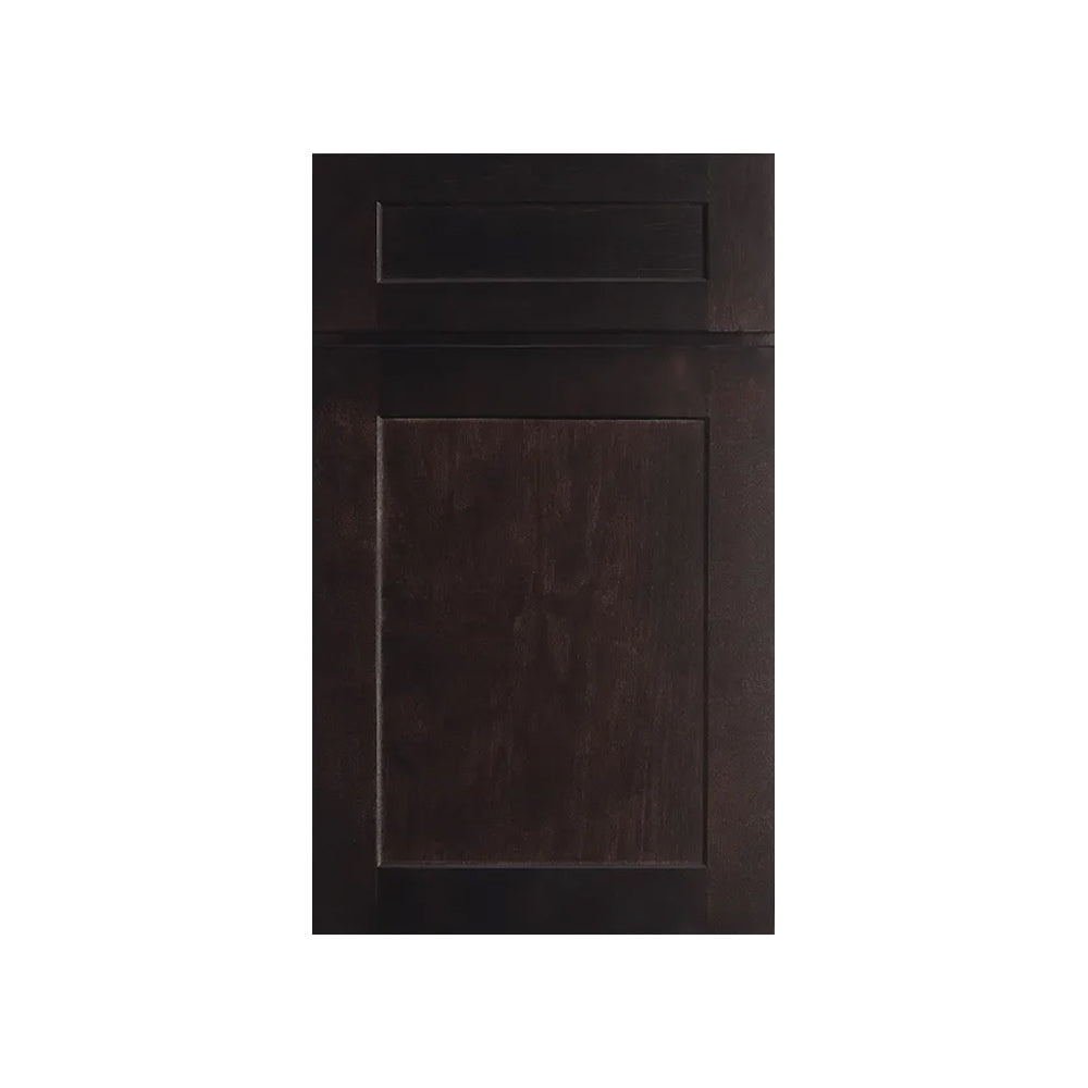 Liberty Shaker Espresso - 36 Inch Wall Open Shelf Wall Cabinet - 06" Width x 36" Height x 12" Depth