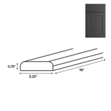 Liberty Shaker Grey - Batten Molding - 0.25 Inch Trims Accessories - .25" Width x .75" Height x 96" Depth