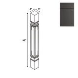 Liberty Shaker Grey - 3 Inch Structural Accessories - 3" Width x 42" Height x 3" Depth