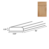 Liberty Shaker Karamel - Batten Molding - 0.25 Inch Trims Accessories - .25" Width x .75" Height x 96" Depth