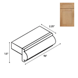 Liberty Shaker Karamel - 2.25 Inch Trims Accessories - 2.25" Width x 1.5" Height x 96" Depth