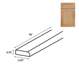 Liberty Shaker Karamel - Scribe Molding - 0.25 Inch Trims Accessories - .25" Width x .75" Height x 96" Depth