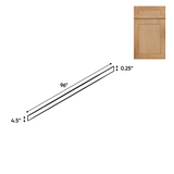 Liberty Shaker Karamel - 96 Inch Toe Kick Accessories - 96" Width x 4.5" Height x 0.25" Depth