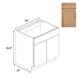 Liberty Shaker Karamel - 24 Inch Vanity Sink Base Cabinet - 24" Width x 34.5" Height x 21" Depth
