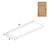 Liberty Shaker Karamel - 48 Inch Wall Shelf Accessories - 48" Width x 1.5" Height x 12" Depth