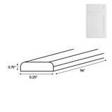 Liberty Shaker White - Batten Molding - 0.25 Inch Trims Accessories - .25" Width x .75" Height x 96" Depth