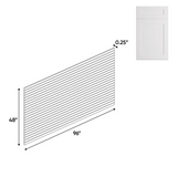Liberty Shaker White - 48 Inch Beaded Panels Accessories - 48" Width x 96" Height x .25" Depth